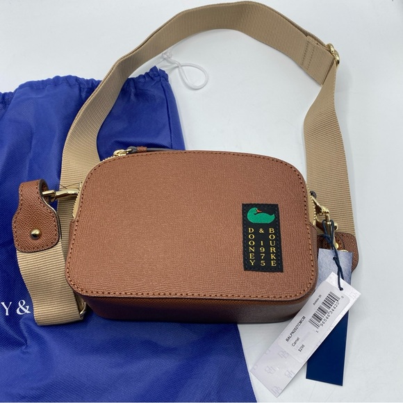 Dooney & Bourke Alpine Ambler 20 Camel Crossbody Pebble Leather BALPN2527CMCM - Picture 2 of 10